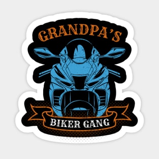 Grandpa's Biker Gang Father's Day Sticker